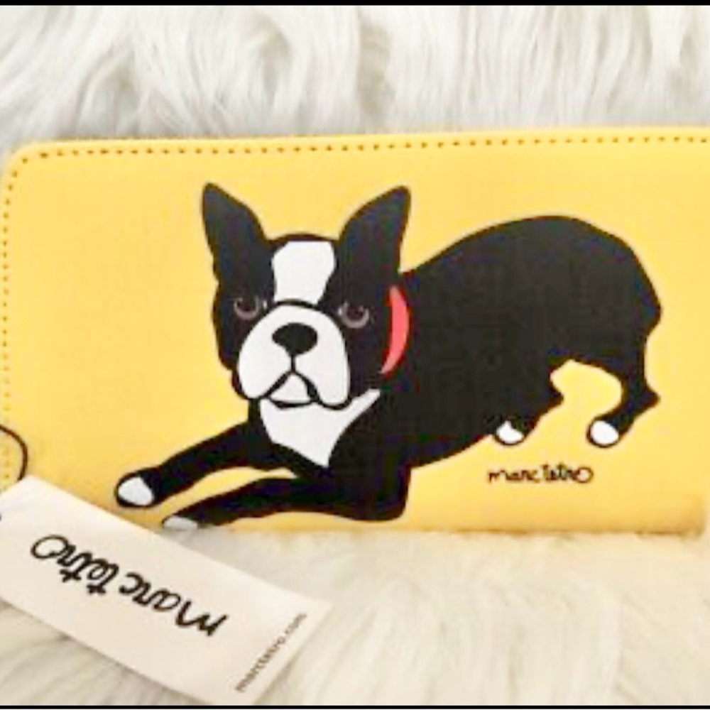 Marc Tetro Boston Terrier Wallet NIB